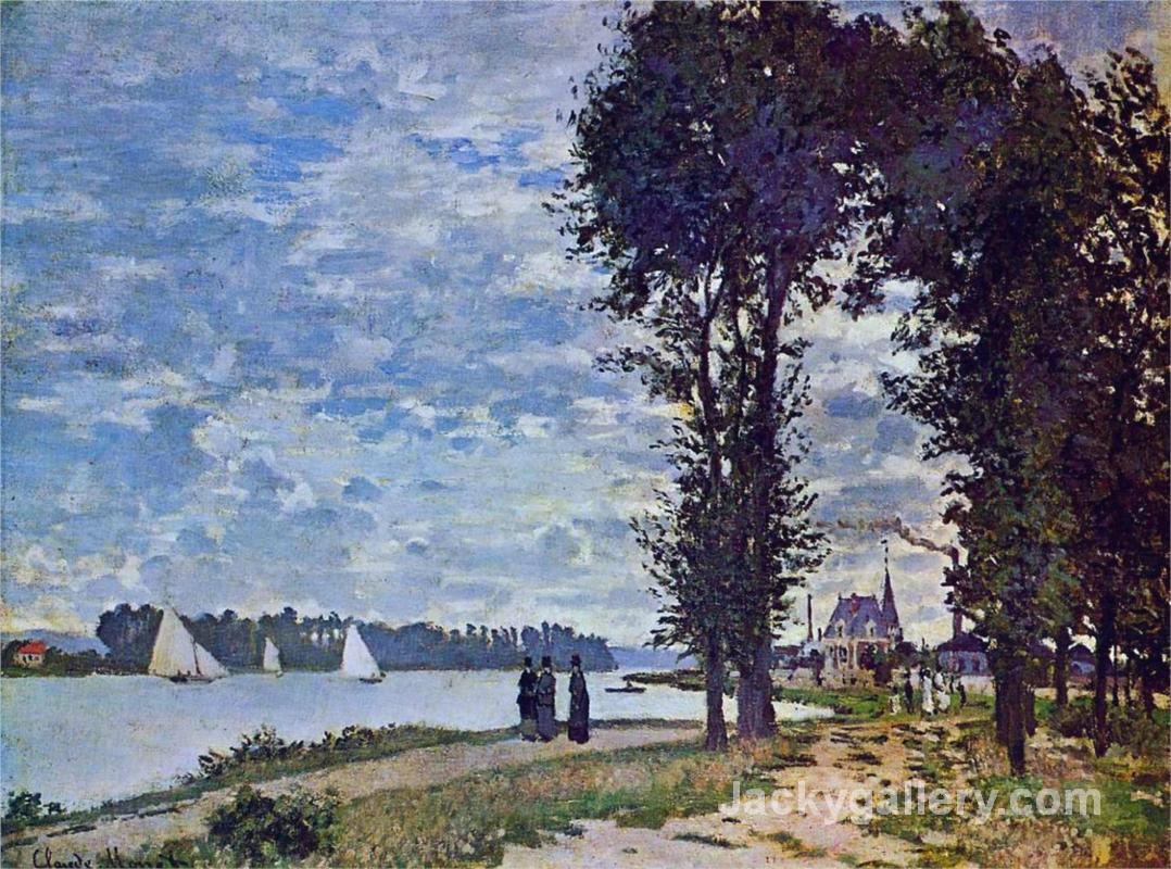 The Banks of the Seine at Argenteuil by Claude Monet paintings reproduction